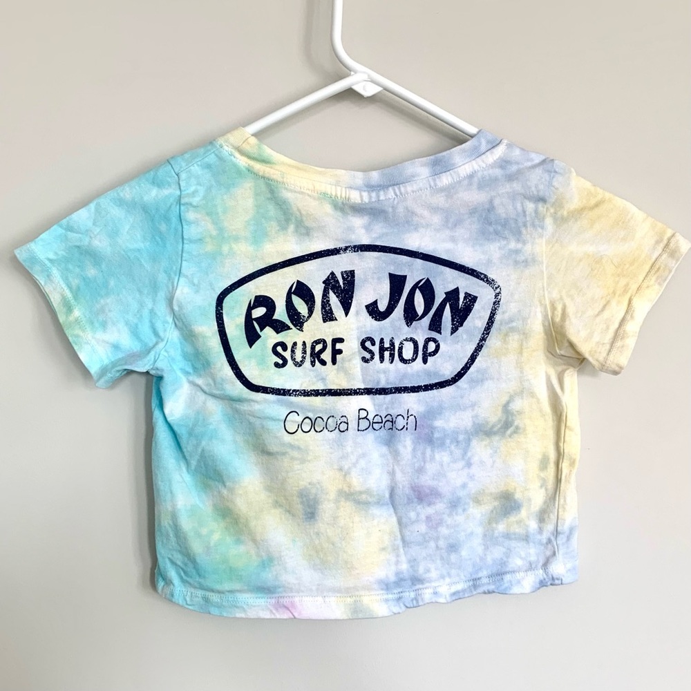 Ron Jon Pastel Tie Dye Crop Top Cocoa Beach
